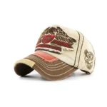 JAMONT Gorra de béisbol lavada Retro para hombre, gorra ajustada, gorra Snapback para hombre, Gorras de hueso para mujer, gorra informal con letras negras - AliExpress 200000297 - Image 2