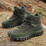 Botas de Hombre con Suela Gruesa y Caña Alta, Antideslizantes y Resistentes al Desgaste, Ideales para Senderismo al Aire Libre y Uso Diario Informal - AliExpress 322 - Image 4