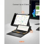 Teclado Inalámbrico Portátil de 59 Teclas con Panel Táctil Grande, Teclado Táctil Inalámbrico Bluetooth Recargable con Soporte de Cuero - Image 3