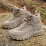 Botas de Hombre con Suela Gruesa y Caña Alta, Antideslizantes y Resistentes al Desgaste, Ideales para Senderismo al Aire Libre y Uso Diario Informal - AliExpress 322 - Image 5
