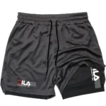 Pantalones cortos deportivos dos en uno para hombre, ropa deportiva transpirable e informal de secado rápido, de doble capa, para correr, M-3XL - AliExpress 200000343