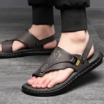 Sandalias de marca para hombre, zapatos de playa antideslizantes de suela blanda de verano, zapatillas cómodas para exteriores para hombre, sandalias de lujo de alta calidad - AliExpress 322 - Image 4