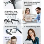 Gafas Inteligentes Lenovo con Cámara 100MP, 8K HD, Bluetooth - Image 3