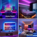 Tira de Luces Led RGB, 5m, 10m, 20m, 30m, luz Led para habitación con Control por aplicación, cinta Flexible, Luces, cinta Led para decoración de habitación y dormitorio - AliExpress 39 - Image 6