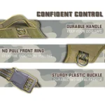 Arnés Táctico para Perros Grandes, Sin Tirones y Indoloro - Chaleco Duradero Estilo Militar con Correas Reflectantes y Asa de Control Segura - Image 4