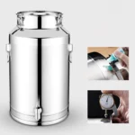 Contenedor de Grasa de Acero Inoxidable con Grifo y Tapa Hermética de 5L/9L/14L, Cubeta de Leche Hermética, Tanque Sellado para Vino - Image 6