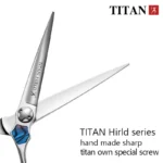 Tijeras de Corte TITAN, Herramientas de Barbería, Tijeras Profesionales de Peluquería de 5.5/6.0 Pulgadas, Acero ATS314 - AliExpress - Image 3