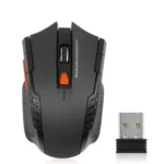 Ratón óptico inalámbrico para ordenador, accesorio con receptor USB para PC y portátil, 2,4G, 1600DPI, 6 botones - Image 2