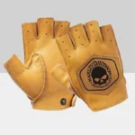 Guantes unisex de cuero artificial sin dedos, estilo punk, hip-hop, para conducir motocicletas, para fiestas, protección para las manos, para Harley Davidson - AliExpress 201355758 - Image 4
