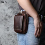 Cinturón de Cuero Genuino para Hombre, Estilo Casual, Negro, Café