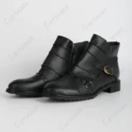 Botas medievales de tacón cuadrado para hombre, zapatos Retro de cabeza redonda, estilo renacentista victoriano - AliExpress 200000532 - Image 5