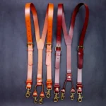 Tirantes de Cuero Vintage para Hombre y Mujer 2,4x145CM