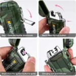 Nuevo encendedor de Plasma de doble arco a prueba de viento, encendedor recargable por USB resistente al agua, adecuado para barbacoa al aire libre, vela, accesorios para fumar - AliExpress 15 - Image 5