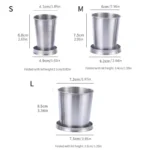 Tazas telescópicas portátiles de acero inoxidable y Metal para acampar al aire libre, tazas plegables, tazas para bebidas. - AliExpress 18 - Image 2