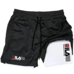 Pantalones cortos deportivos dos en uno para hombre, ropa deportiva transpirable e informal de secado rápido, de doble capa, para correr, M-3XL - AliExpress 200000343 - Image 2