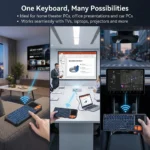 Mini Teclado MRSVI A8 PLUS, Teclado Inalámbrico Retroiluminado de 2.4GHz y Bluetooth 5.0 con Panel Táctil para Android TV Box, Mac, Laptop, Windows - AliExpress 7 - Image 5