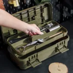 Caja Organizadora de Herramientas Doble Capa, Impermeable, para Exterior