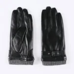Guantes de Cuero Genuino para Hombre, Tacto y A prueba de Viento - Image 6