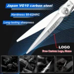 Tijeras de Peluquería Profesionales de 6.0, 6.5 y 7.0 Pulgadas, Material VG10, Hechas a Mano en Japón - AliExpress 66 - Image 3