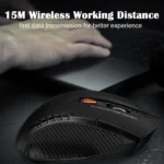 Ratón óptico inalámbrico para ordenador, accesorio con receptor USB para PC y portátil, 2,4G, 1600DPI, 6 botones - Image 5