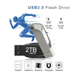 Pen Drive Usb 3,0 de Metal de 2TB, unidad Flash Usb de alta velocidad de 1TB, resistente al agua, nuevo adaptador de TYPE-C actualizado - Image 3