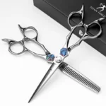 Tijeras de Corte TITAN, Herramientas de Barbería, Tijeras Profesionales de Peluquería de 5.5/6.0 Pulgadas, Acero ATS314 - AliExpress - Image 5