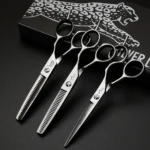 Tijeras de Peluquería Profesionales de 5.5/6.0/6.5/7.0 Pulgadas, Tijeras de Corte y Entresacado para Peluquería, Set de Tijeras para Salón - AliExpress - Image 4
