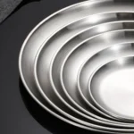 Juego de platos de acero inoxidable para barbacoa, pollo frito, plato de carne, bandeja de almacenamiento de frutas y verduras, plato de postre para pastel de fiesta, 6 uds. - AliExpress 15 - Image 2
