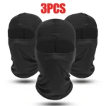 Pasamontañas de secado rápido, máscara deportiva de cara completa, gorros suaves y transpirables, casco de ciclismo, forro para correr, senderismo, capucha de pesca, 3 piezas