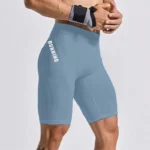 Pantalones cortos de culturismo para Hombre, bragas de gimnasio con entrepierna para entrenamiento físico, medias de compresión elásticas para músculos vivos, mallas ajustadas para Hombre - AliExpress 201768104 - Image 6