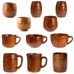 Tazas de madera hechas a mano con mango de madera de azufaifo, tazas con mango para cerveza, café, té de la leche, taza Natural hecha a mano para Bar de cocina - AliExpress 15