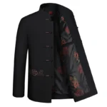 Chaqueta Tang de estilo chino Hanfu para hombres de mediana edad y ancianos, abrigo de abuelo de viento nacional, primavera y otoño, nuevo - Image 3