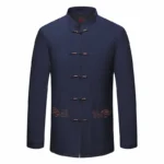 Chaqueta Tang de estilo chino Hanfu para hombres de mediana edad y ancianos, abrigo de abuelo de viento nacional, primavera y otoño, nuevo - Image 4