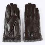 Guantes de Cuero Genuino para Hombre, Tacto y A prueba de Viento - Image 5