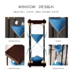 Reloj de arena Retro de 15/30/45/60 minutos, regalo de lujo, estudio, decoración para sala de estar, adornos de descompresión para oficina, artes y manualidades para el hogar - AliExpress 15 - Image 5