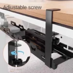 Estante de almacenamiento telescópico debajo de la Mesa, bandeja de gestión de cables de Metal, organizador de cables para escritorio de oficina en casa, accesorios de almacenamiento sin perforación - AliExpress 15 - Image 4