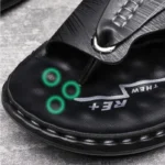 Sandalias de marca para hombre, zapatos de playa antideslizantes de suela blanda de verano, zapatillas cómodas para exteriores para hombre, sandalias de lujo de alta calidad - AliExpress 322 - Image 5