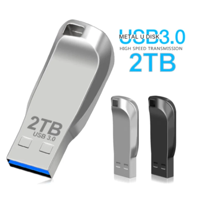 Sfb11cb5c3c9a437b847fc4ed02314dbdx.webp Pen Drive Usb 3,0 de Metal de 2TB, unidad Flash Usb de alta velocidad de 1TB, resistente al agua, nuevo adaptador de TYPE-C actualizado - Image 1