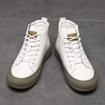 Zapatos de Hombre 2024 Nuevo Estilo Británico Retro Moda Botines Media Caña Cremallera Lateral Tendencia Versátil Desplazamiento Oficina Negocios Zapatos Casuales - Image 8