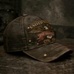 Gorra de béisbol vintage desgastada - Celebración del 250 aniversario de EE. UU. 1776-2026, sombrero patriótico con estampado de águila americana y remaches de metal, gorra de camionero retro, unisex, perfecta para celebraciones del Día de la Independencia, uso diario - Image 3