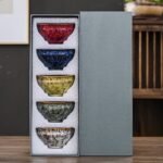Juego de tazas de té de cinco elementos, hecho a mano, para horno, 5 piezas, juego de té Kung Fu, taza de té grande, taza de Jianzhan, regalo de negocios - Image 6