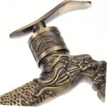 IDOLPACK Grifo Exterior de Alta Resistencia en Bronce Antiguo - Conector de Manguera de Jardín de Un Solo Agujero, Pico Roscado /EU, Dispositivo de Riego de Césped de Aleación Duradera, Compatible con Tubería de Fuente (Herrajes) - Image 7