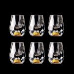 6 vasos elegantes de vidrio para shot con detalles de hojas doradas - Vasos de 15 ml/0.5 oz para mezcal/tequila, reutilizables, lavables a máquina, perfectos para regalo del Día del Padre - Image 7