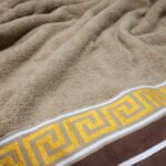 2 Piezas Juego de Toallas de Baño 100% Algodón Puro - Toallas Jacquard de Cuadrícula Geométrica Moderna de 450 GSM, Súper Suaves, Gruesas, Alta Absorción y Secado Rápido, Ideales para Adultos, Hoteles, Gimnasios, Viajes - Toallas de Spa de Lujo - Image 16