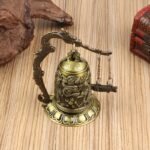 Campana decorativa de dragón de bronce chino antiguo hecha a mano, decoración china de Feng Shui para escritorio, hogar y dormitorio, un adorno de amuleto de la suerte - Image 6