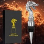 Tapón de vino con cabeza de dragón, abrebotellas de cerveza, regalos de vino para hombres, mujeres y fans de los dragones, tapones para botellas de vino y champán, regalos de cumpleaños, conservador de vino, accesorios para vino - Image 5