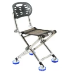 Silla de pesca con rodamiento de 150KG, taburete de pesca plegable todo terreno, muebles de exterior ajustables multifunción para descanso de pesca en la playa - Image 6