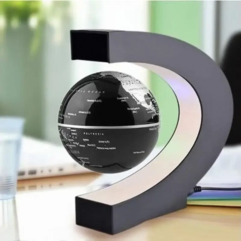 S28ecddc55ed148758b2c83cedb88e1f11.webp Globo de levitación flotante magnético LED mapa del mundo lámpara antigravedad electrónica novedad bola luz decoración del hogar lámparas regalos de cumpleaños - Image 1