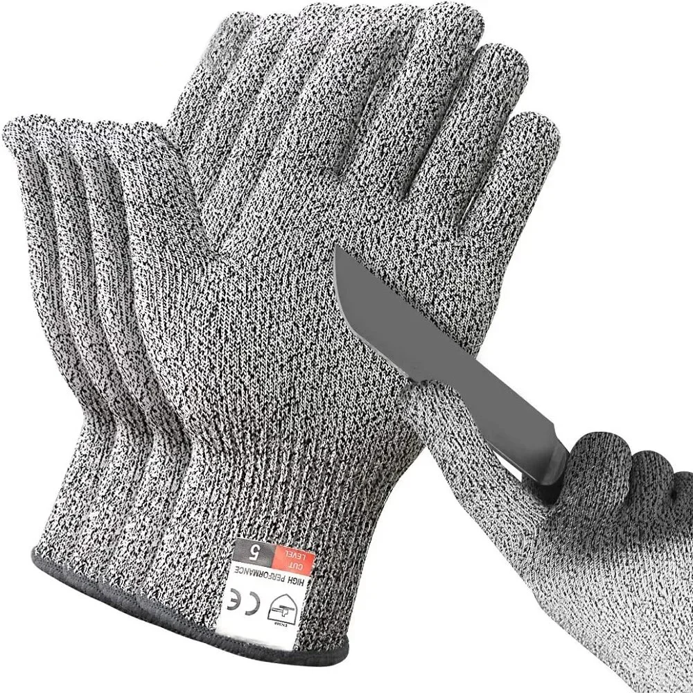 S3888f1ea3fa54e708c2c2780e59b03e3V.webp Guantes resistentes a cortes de grado 5, protección de seguridad para corte de vidrio resistente a los arañazos HPPE para jardineros - Image 1