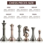 Tablero de Ajedrez 30,5 cm, Juego de Madera con Piezas Metálicas - Image 3